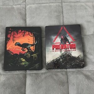 Steelbook Blu-ray Predator collection and Jurassic World Collection